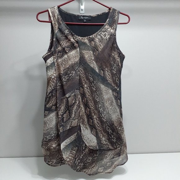 Snakeskin design sleeveless top - Picture 1 of 2